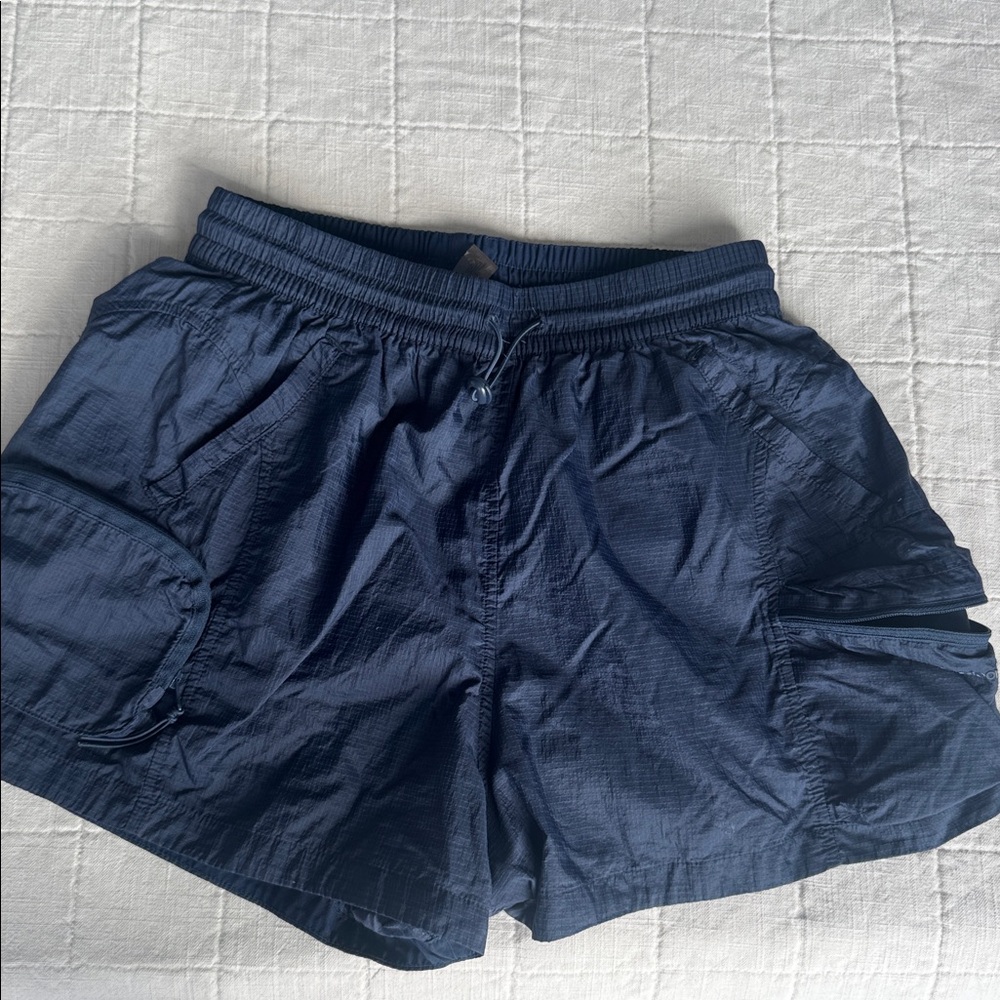 Outdoor Voices Dark Blue Adjustable Shorts
